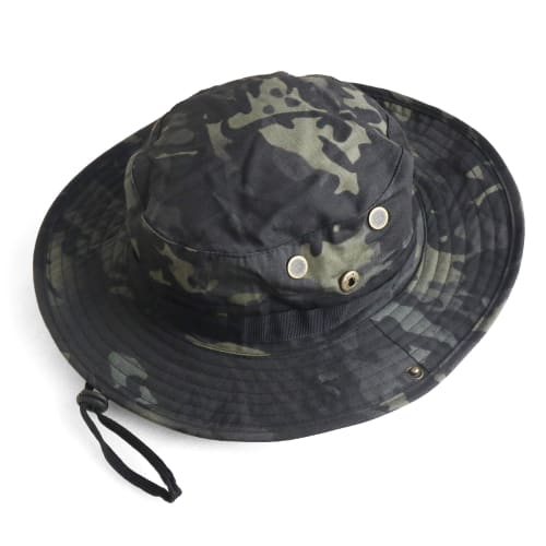 SHENKEL Boonie Hat, 2-Way, Multicam Black, Airsoft/Airsoft Hat, hat-001mcb