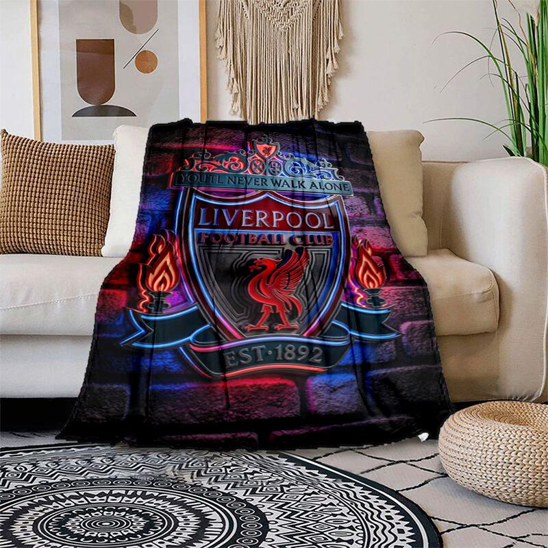 Fc Liverpool Crest Emblem Blanket Camping Trip Home Decor Air Conditioning Blanket Office Rest Blanket Bedroom