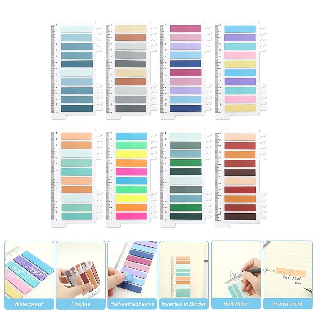 1600 pièces/paquet Marqueurs de Page Notes Adhésives Onglets Onglets de Livre Onglets Adhésifs Stick It Tabs