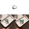 New Chinese Style Zircon Snake Pattern Triangle Open Ring For Women