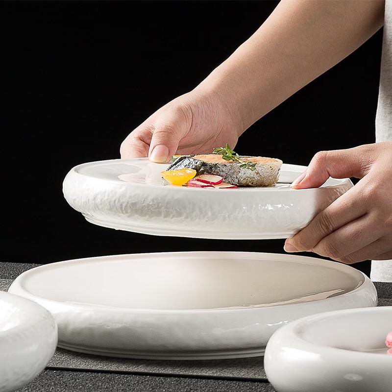 Ru Han Ceremonial Stone Pattern Deep Plate
