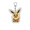 Pokemon Kawaii Acrylic Keychain Elfin Figure Pikachu Bulbasaur Psyduck Squirtle Gengar Meowth Cute Pendant Dolls Boys Gifts