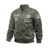 Vintage Pilot Bomber Flight Jacket Men Air Force Mens Clothes Winter Army Jackets Embroidery Coats