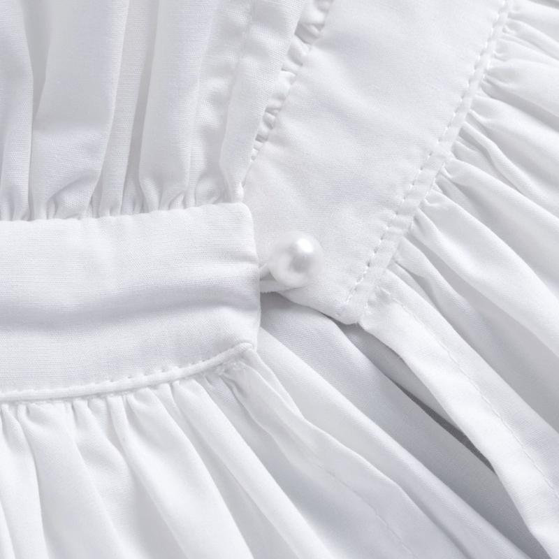 White Detachable Ruffle Collar Accessory Stand Collar Overlay for Portrait Styling, Costume Wear, Layered Outfits