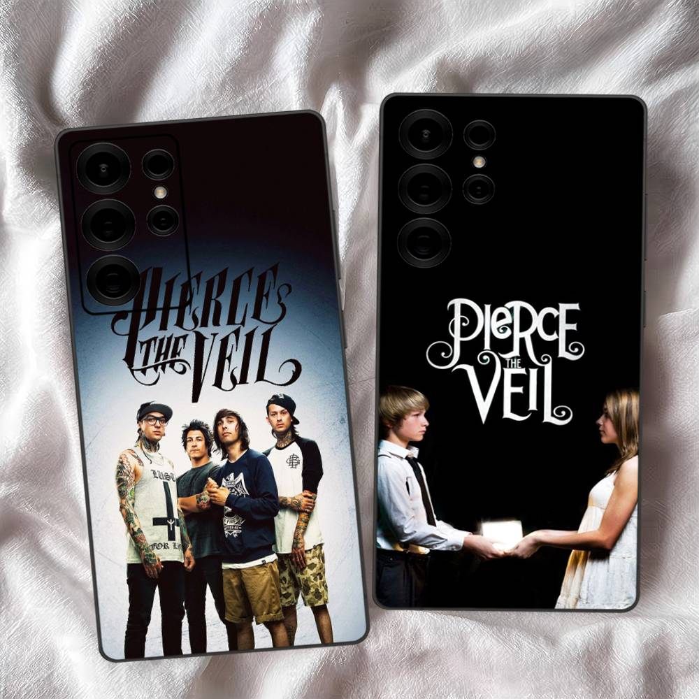 P-Pierce The Veil Band Phone Case For Samsung S 24 fe 25 Ultra plus 20 lite 21 30 22 23 24 22 Ultra 5G Fundas
