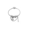 Pandora Letter engraving 925 silver bracelet women's silver ZT-0341