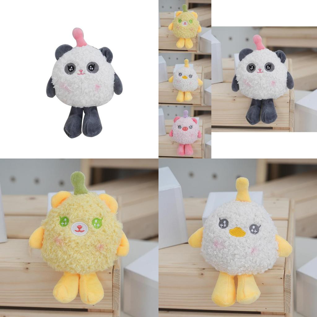 Fluffy Plush Cartoon Keychain Backpack Charm Cute Key Ring For Girls And Kids