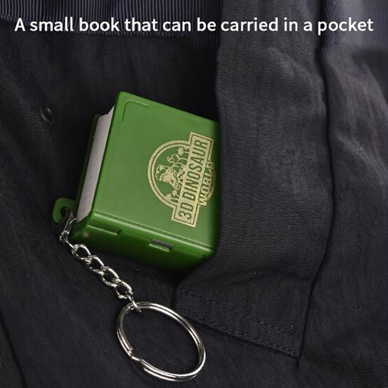 3D Mini Faltbuch Schlüsselanhänger Kinder Kinderspielzeug Angst Stressabbau Schloss Spielzeug Geburtstags Schmuck Geschenk Auto Schlüsselanhänger Schlüsselanhänger