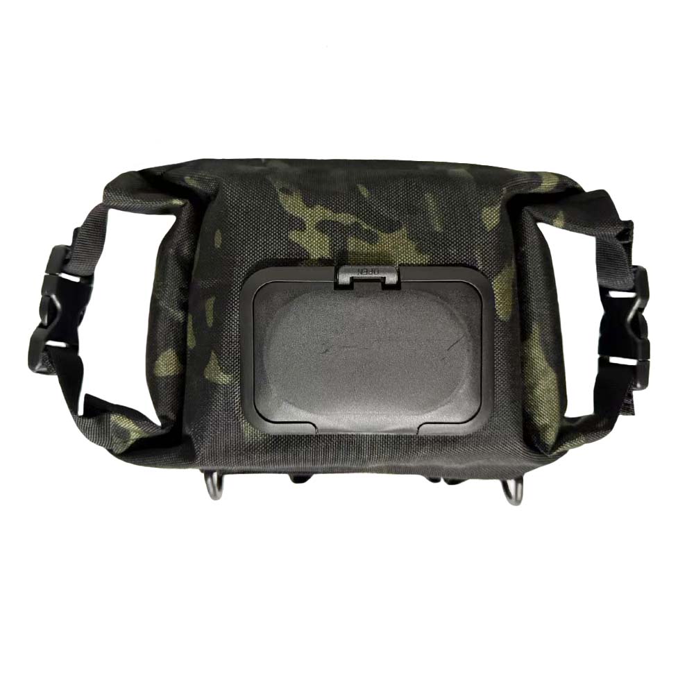 Outdoor Camping Wet Tissue Box, Camouflage Waterproof Tissue Storage Bag, Square Tissue Storage Bag for Outdoor Camping Hiking темно серый