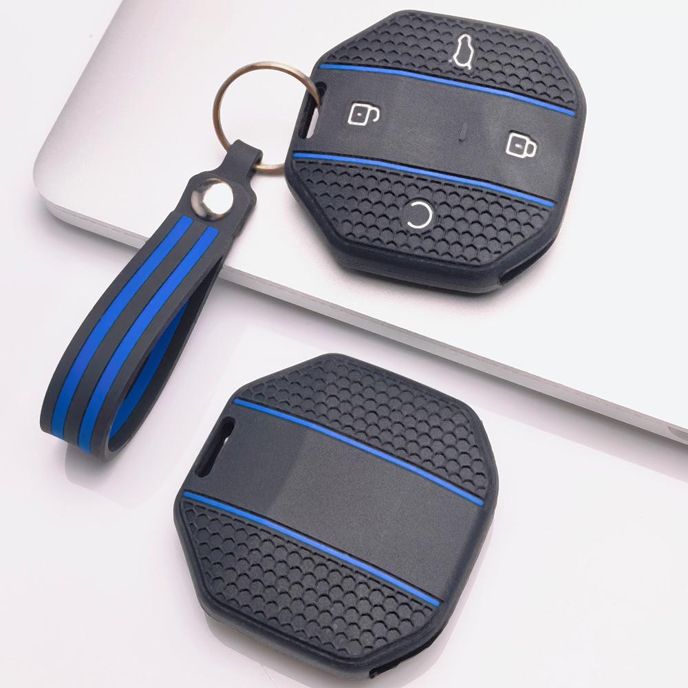 Honeycomb Silicone Key Fob Strap for Chery JETOUR Freedom Traveler Tiggo 7 Pro Arrizo 8 Honeycomb Texture Racing Stripe Detachable Keychain Holder