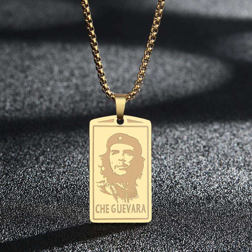 Neklace z wisiorkiem Ernesto Che Guevara Biżuteria ze stali nierdzewnej Prezenty dla Kobiet Mężczyzn