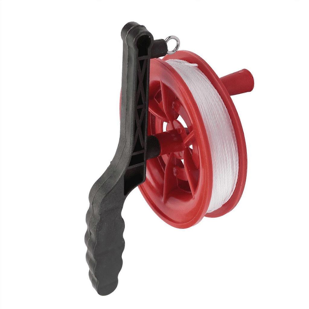 Biudunm 100M Twisted String Line Red Wheel Kite Reel Winder