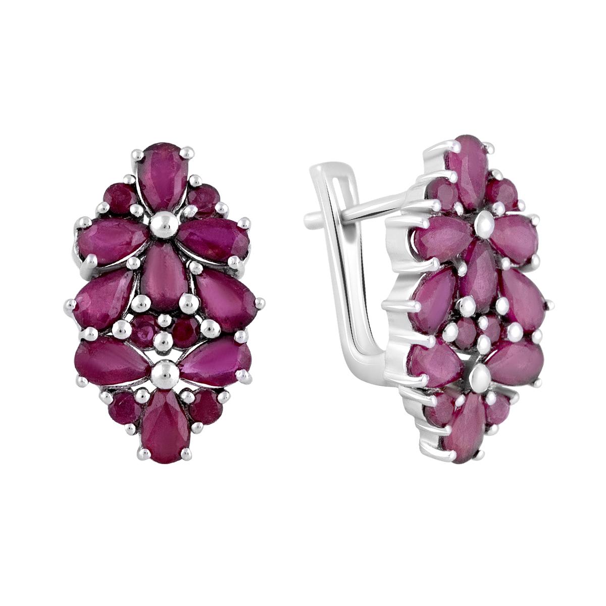 

Срібні сережки з натуральним рубіном 5.05ct (2108337) rubine червоний колір