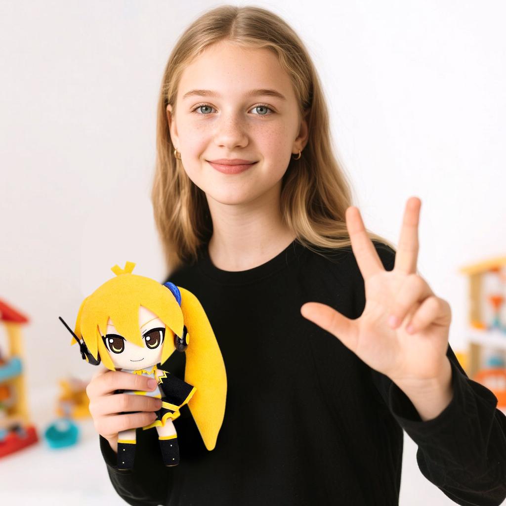 Plyšová Panenka, Dárek Hračka, Kreslený, Dětská Hadrová Panenka, Dětský Dárkový Polštář(Žádný standard)