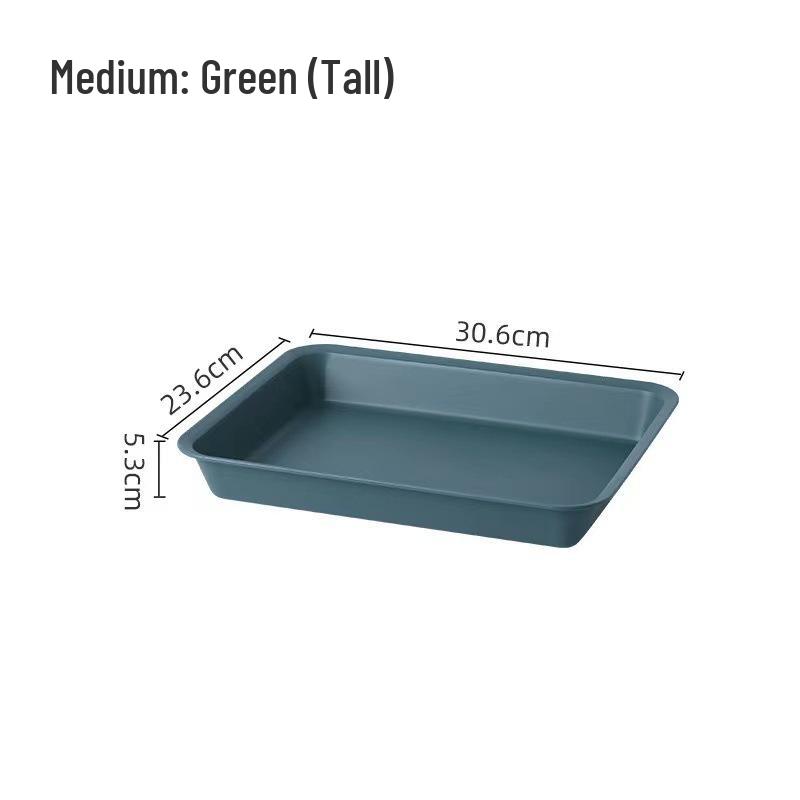 Rectangular Ins Style Plastic Tray for Tea, Water, and Fruit Cups