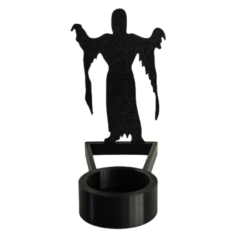 Halloween Horror Candle Holder Foldable Creative Candlestick Ornament Fun Creepy Desktop Decoration Atmosphere Arrangement Craft