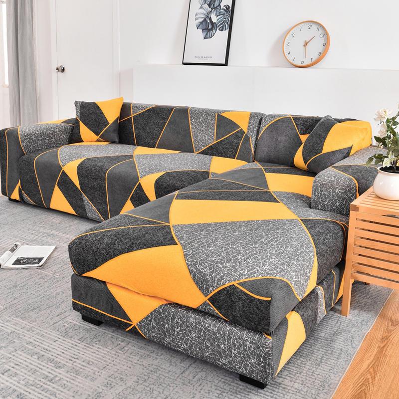Please Order 2Pieces If Is L-shaped Corner Chaise Longue Sofa Cubre Sofa Elastic Couch Cover Stretch Sofa Covers for Living Room