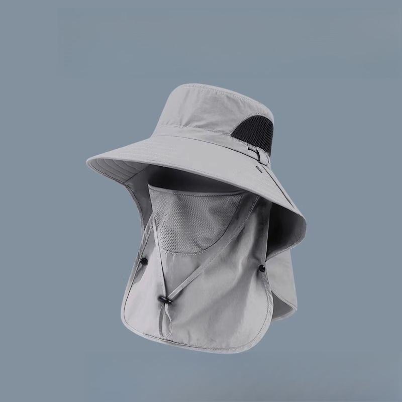 Spring and Summer Fishing Hat Outdoor Climbing Fishing Face and Neck Protection Integrated Sun Hat Sun Hat