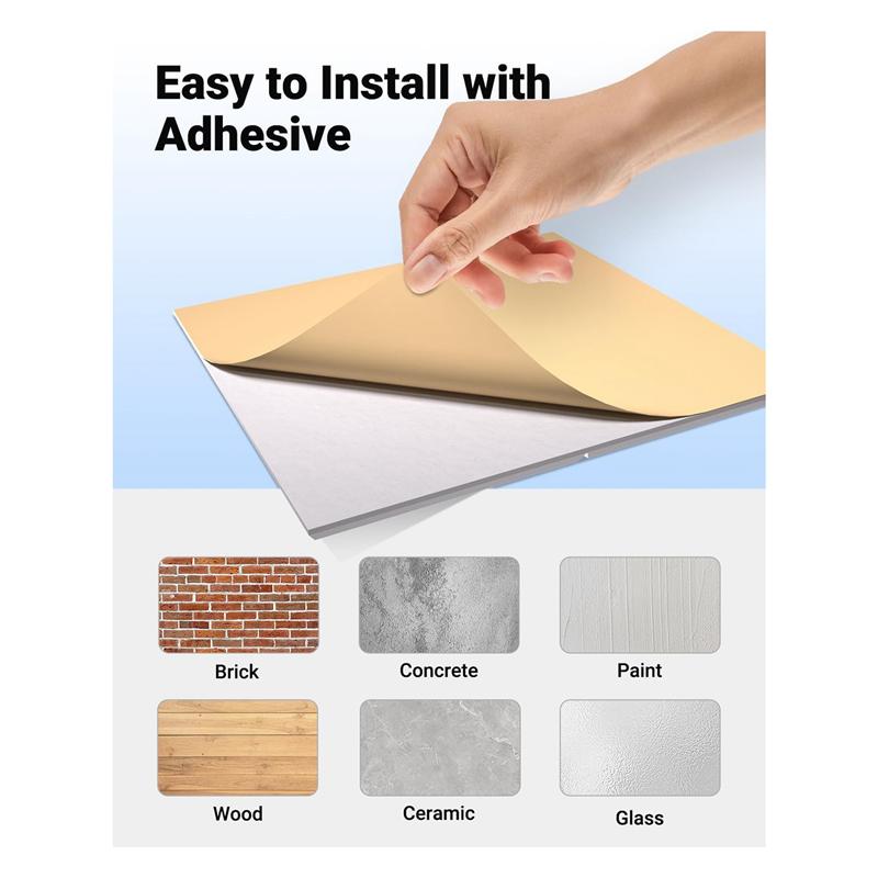Classy-12 Pack Soundproof Wall Panels 12X12x0.4Inch Self-Adhesive Sound Proof Panels Acoustic Panels For Home, Office