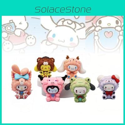 Neues My Melody Niedliches Sammlerfiguren-Set der 8. Generation mit 6 bezaubernden Desktop-Dekorationen