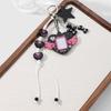 Cartoon Flocking Heart Keychain Compact Bag Charm Wing Star Decoration Bag Pendnat Lovely Gift For Friend Family