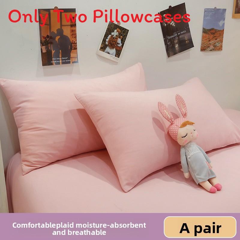 Cotton Pillowcase Set With Washable Cotton Fabric For Home Use