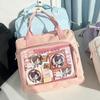New Y2K Sweet Ita Tote Roomy Sling Bag Messenger Bag Lolita Girls Transparent Shoulder Carry Bag DIY Display Casual Handbag