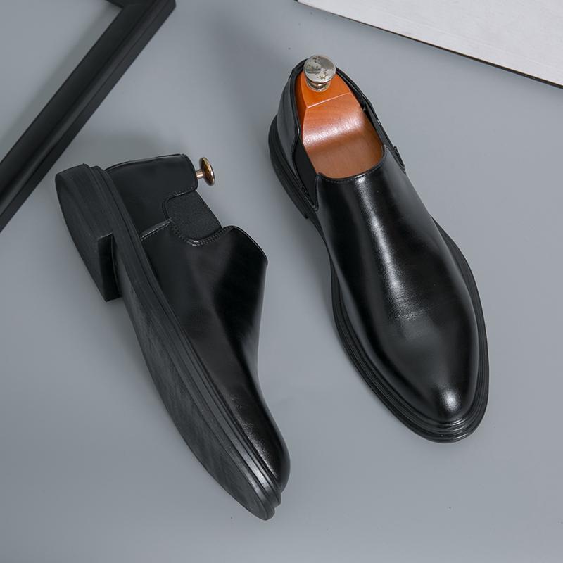 Fashion Fashion Leather Men Casual Shoes Male Slip On Flats Handmade Hot Sale Loafers Classic Mens Formal Dress Business Shoes Moccasins