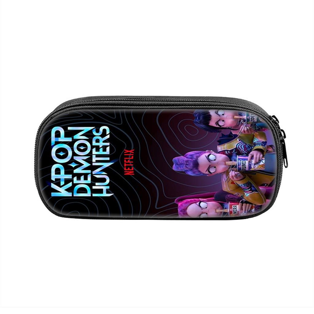 Printed Peripheral Pencil Bag Witch Girls Group Primary And Secondary School Students Pencil Case