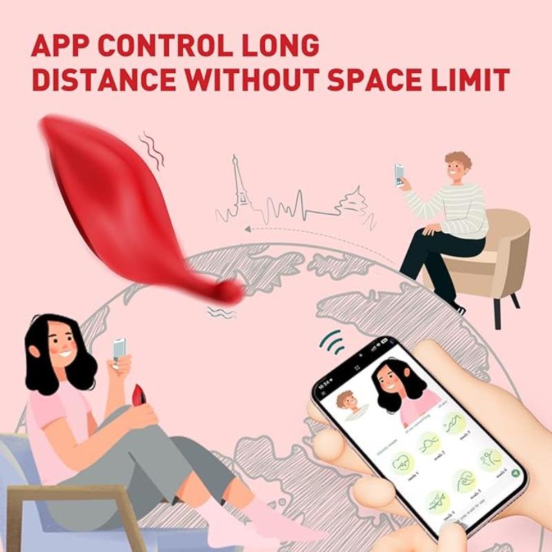 Fjernkontroll og APP Invisible Wearable Dual Vibrator 10 Frequency Vibrating Clitoral Nipple Stimulator Par Flørtende Vibrator Voksenprodukter