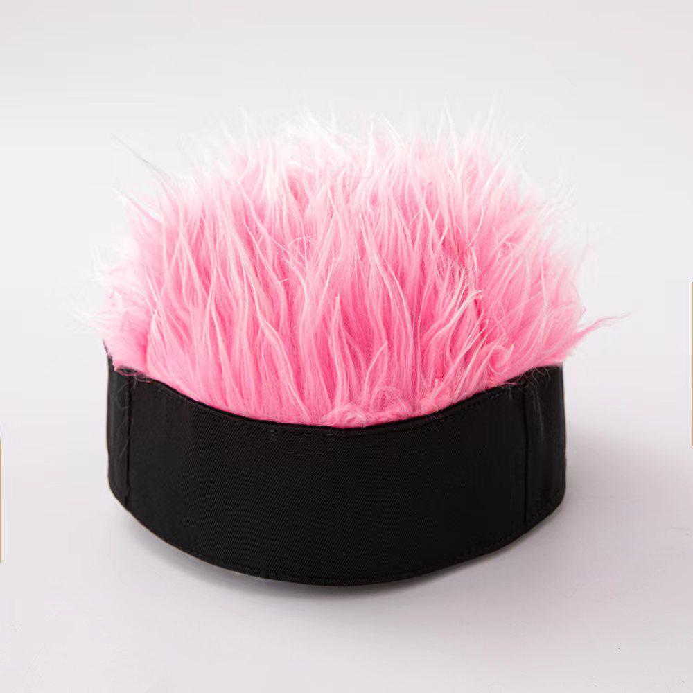 Vintage Hip-Hop Brimless Wig Hat: Retro Melon Skin Design