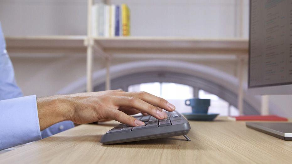 Zestaw bezprzewodowy klawiatura + mysz Logitech MK235 szary