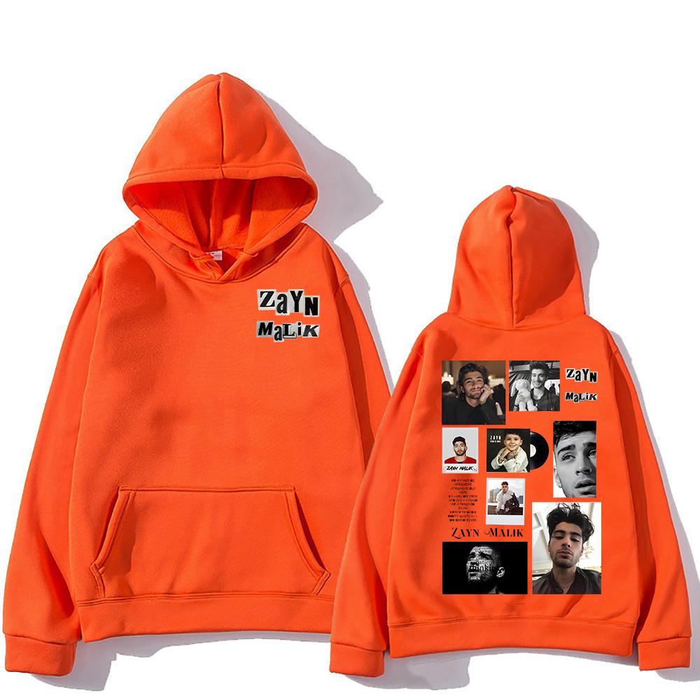 ZAYN Nadruk Modne Bluzy Zayn Malik Retro Hip Hop Pulower Unisex Oversize Topy Jesień Długi Rękaw Bluza Męska Damska Odzież