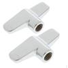 2pcs Alloy Cymbal for Drum Player Silver 8mm Diameter