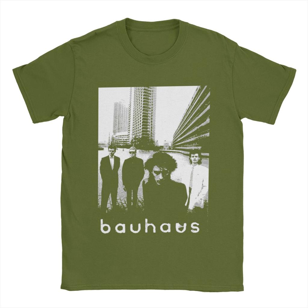 Bauhaus T-Shirts Herren 100% Baumwolle Einzigartige T-Shirts Rundhalsausschnitt Kurzarm Tops Sommer