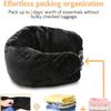 Portable 1pc Travel Pillow Can Store Clothes Outdoor Pillow Comfortable,Travel Storage Bag Cervical Pillow Airplane Neck Pillow