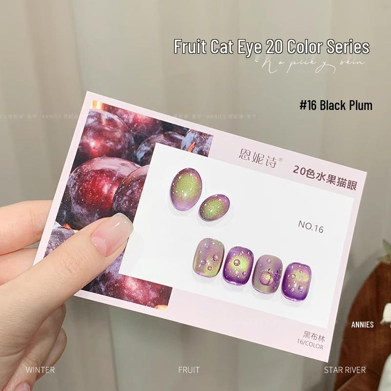 

Летний фруктовый гель кошачий глаз: 2025 Ледяной Прозрачный Гуава Сине-Зеленый Флэш Лак для Ногтей