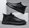 Black Fashion Board Shoes New Spring and Autumn Men's Shoes Casual Leather Shoes Board Shoes Non-slip Outdoor Sports Shoes