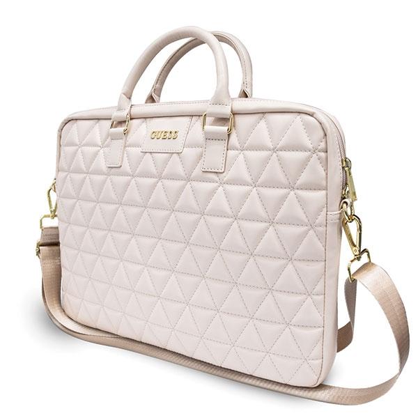 Pokrowiec do MacBook 16" Guess Quilted Różowy