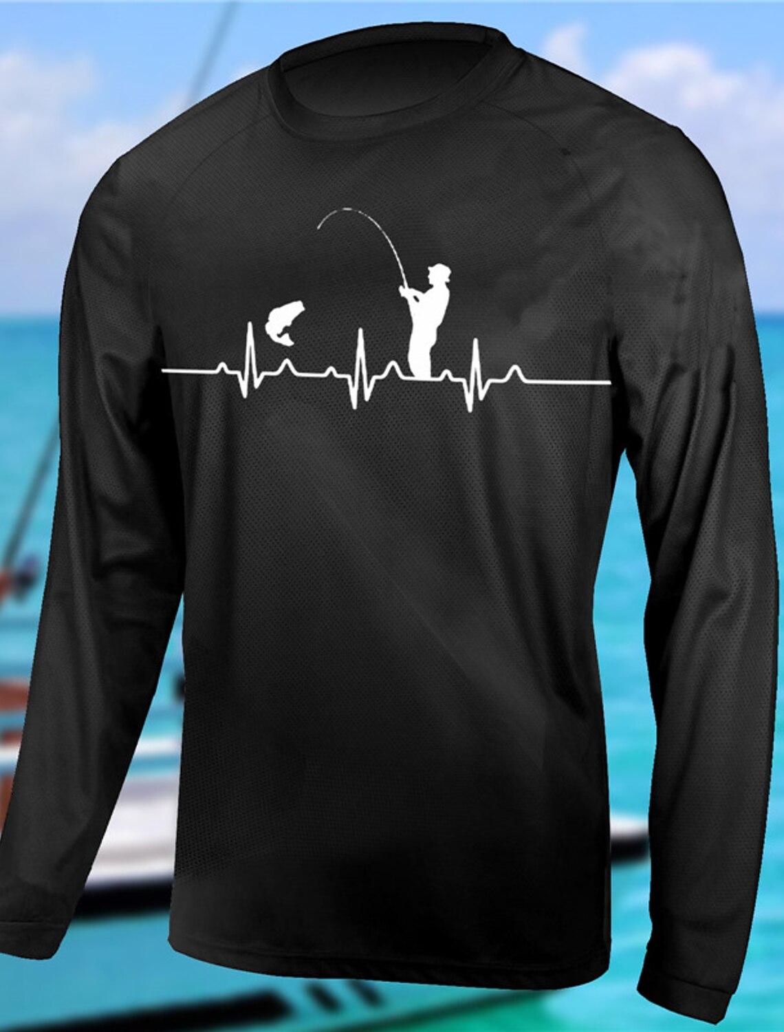 

Чоловіча рибальська сорочка для активного відпочинку з довгими рукавами та захистом від ультрафіолетового випромінювання, дихаюча, легка, що відводить піт, швидко висихає, топи для риболовлі весна-літо L