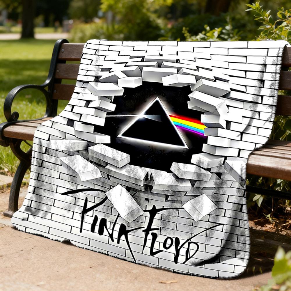 1 stuks Pink Floyd Outdoor Flanellen Deken Cadeau Voor Jongens Meisjes Volwassenen, Familie Vrienden