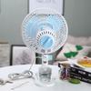 20W Mini Desktop Fan High-Speed Air Desk and Clip On Fan 180 Degree Adjustable With Fan Head Clamp For Dormitory Office