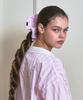 Vinaj Jenny Stripe Scrunchie (Baby Pink)