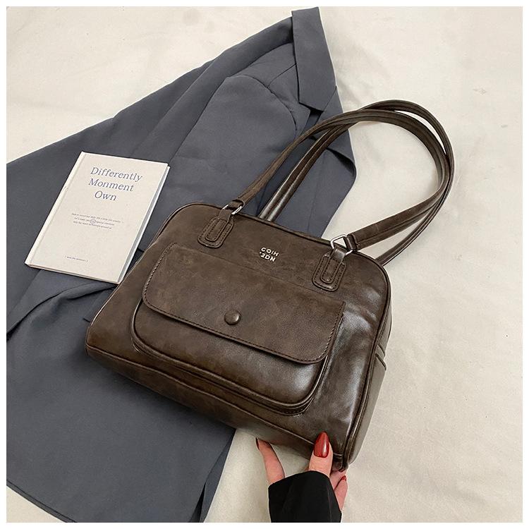 

Сумка премиум-класса большой вместимости женская новая осенне-зимняя на плечо подмышку портативная сумка-тоут