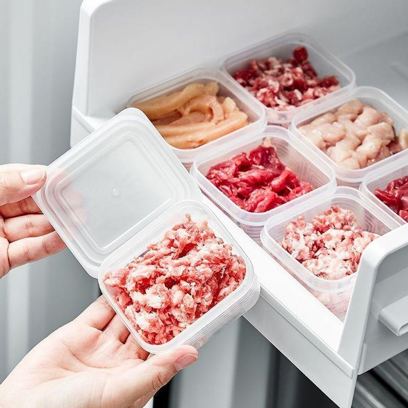 Enhanced Food-Grade Refrigerator Freezer Box with Thickened Meat Compartment
