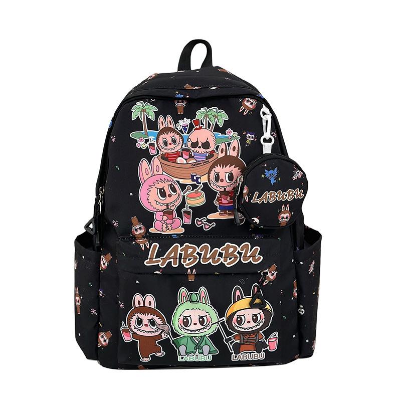 Schoolbag1011 new cartoon printed backpack childlike girl heart student large capacity class storage bag casual backpack