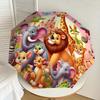 1PC Animal Castle Umbrella-8-Rib Reinforced, Automatic Open, Lightweight & Durable, Fashion Accessory for Outdoor, H0329