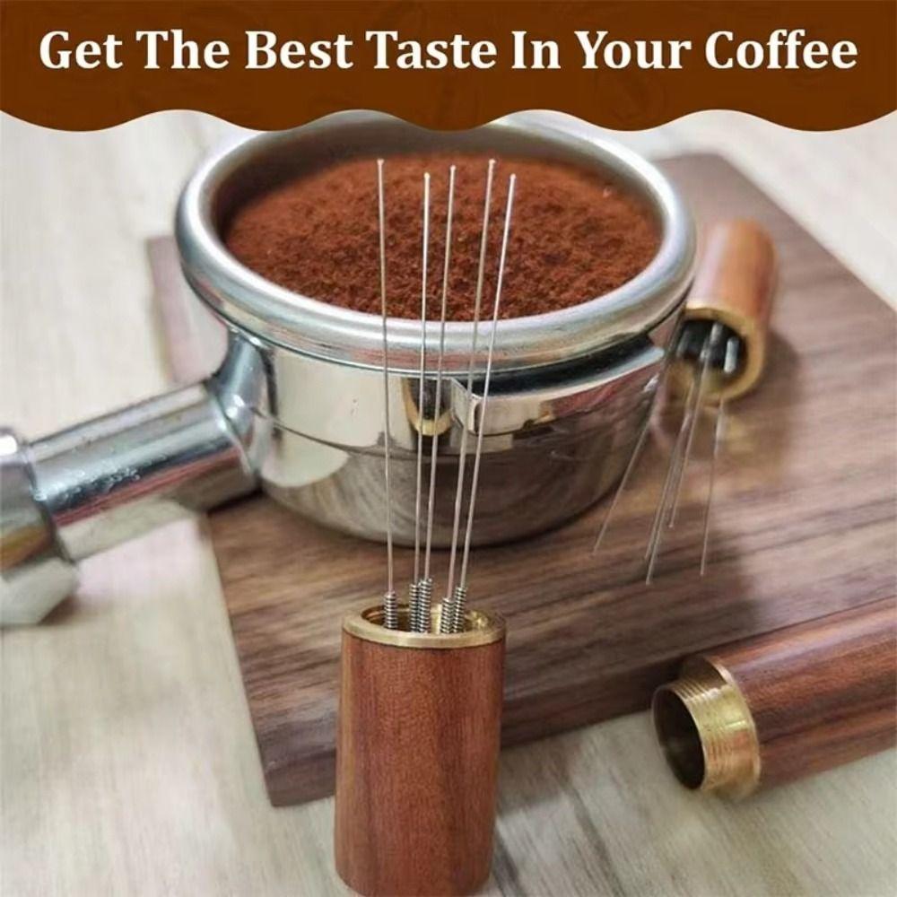 Stainless Steel Coffee Powder Tamper Mini Espresso Distributor Cafe Stirring Tool