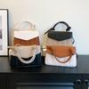 Chic Urban Minimalist Pu Material Women's Small Square Handbag With Versatile Design