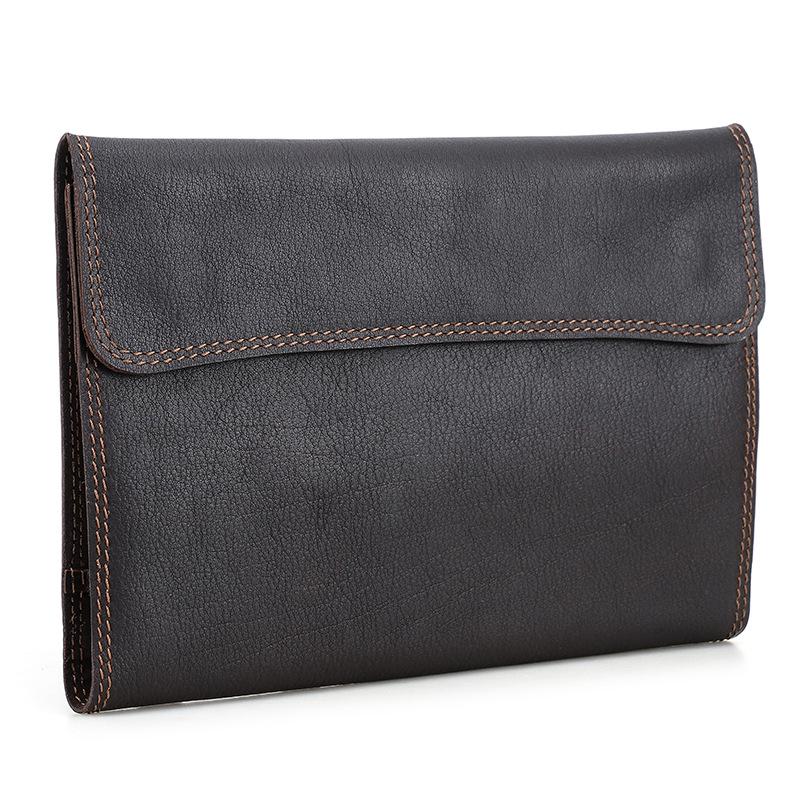 

Handmade Full-Grain Cowhide B5 Flip-Style Notebook Cover, Portable Business Office Diary Cover